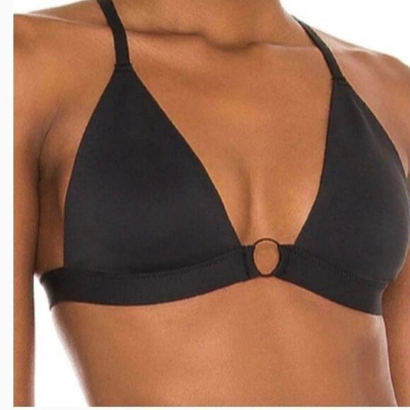 FREE PEOPLE NWT Oh Scuba Bralette Black Small - Picture 2 of 9